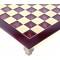 Manopoulos Classic Χειροποίητη Σκακιέρα Μπρούτζινη 28x28cm Μπορντό Χρ΄ώμα