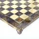 Manopoulos Classic Χειροποίητη Σκακιέρα Μπρούτζινη 36x36cm Καφέ Χρώμα Σκάκι-Τάβλι