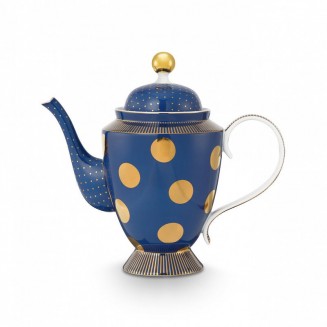 PiP Studio Τσαγιέρα Πορσελάνης με Χρυσές Βούλες 1250ml