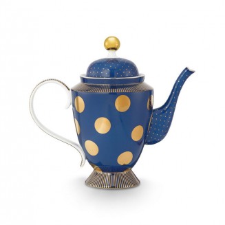 PiP Studio Τσαγιέρα Πορσελάνης με Χρυσές Βούλες 1250ml