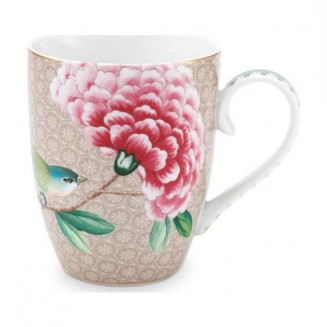 PiP Studio Blushing Birds Κούπα Πορσελάνης Khaki 350ml