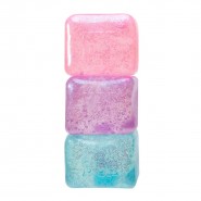 Needoh Glitter & Glow Nice Cube τυχαία επιλογή χρώματος 6cmΧ6cmΧ6cm