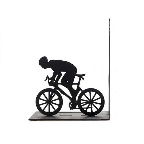 Βιβλιοστάτης από Μέταλλο Cyclist σε Μαύρο χρώμα 27811 Balvi ΕΙΔΗ ΓΡΑΦΕΙΟΥ