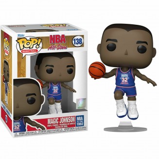 Funko Pop! Basketball: NBA All Stars - Magic Johnson (Blue All Star Uni 1992) #138 Vinyl Figure