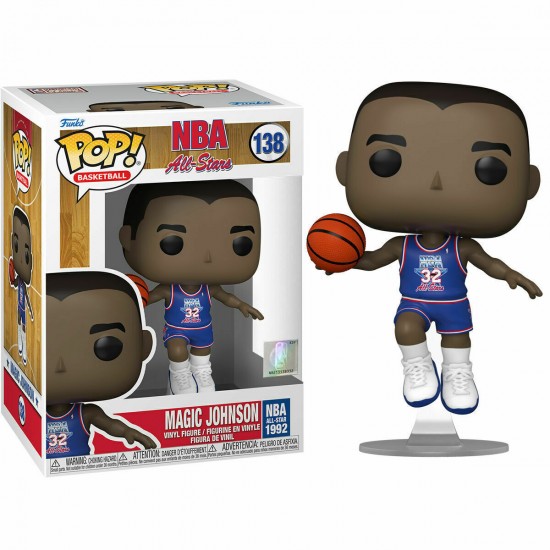 Funko Pop! Basketball: NBA All Stars - Magic Johnson (Blue All Star Uni 1992) #138 Vinyl Figure ΠΑΙΧΝΙΔΙΑ