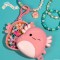 Horizon Group Usa Squishmallows Original Archie Axolotl Μπρελόκ-kit Κατασκευής Βραχιολιού Hg238095