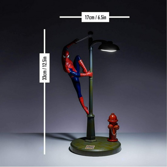 Paladone Led Παιδικό Φωτιστικό Γραφείου Spider-Man - Climbing Lamp Κόκκινο 34εκ.