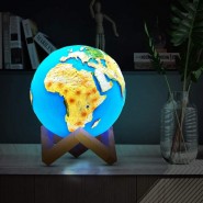 Φωτιστικό Επαναφορτιζόμενο Led Earth Printed