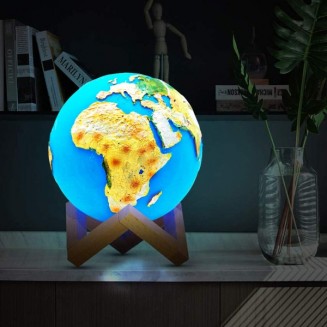 Φωτιστικό Επαναφορτιζόμενο Led Earth Printed