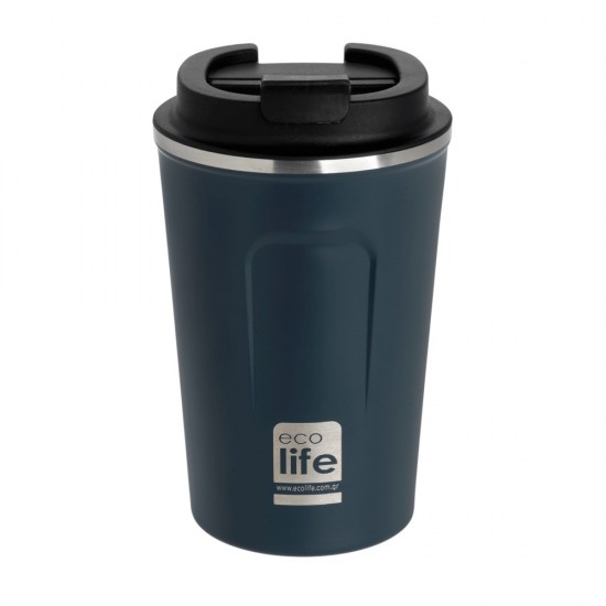 Dark blue coffee thermos 370ml Ecolife