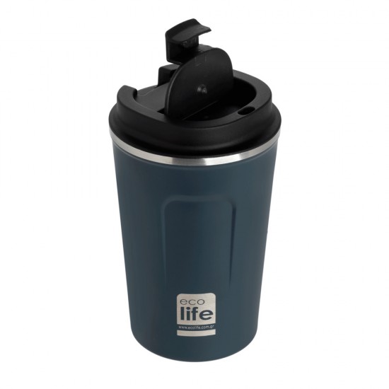 Dark blue coffee thermos 370ml Ecolife