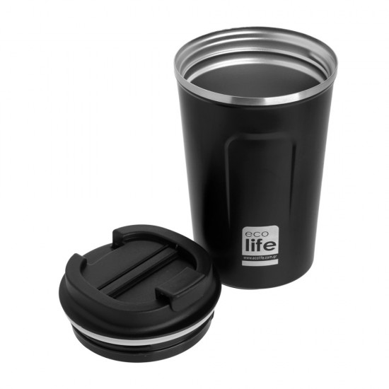 Dark grey coffee thermos 370ml Ecolife