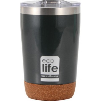 Ecolife Coffee Cup Ποτήρι Θερμός Dark Green 0.37lt