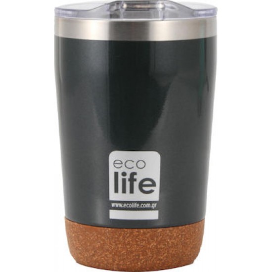 Ecolife Coffee Cup Ποτήρι Θερμός Dark Green 0.37lt