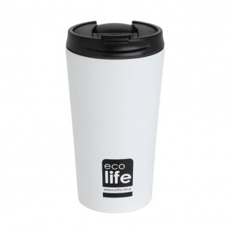 Λευκό ματ Θερμός 370ml Ecolife 370ml