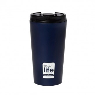 Μπλε Μαύρο Ματ Θερμός 370ml Ecolife