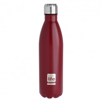 Κόκκινο Ματ Θερμός 1000ml Ecolife