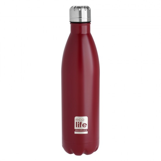 Κόκκινο Ματ Θερμός 1000ml Ecolife