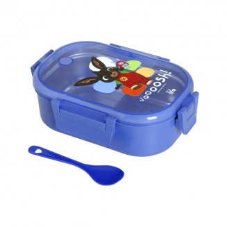 Ecolife Πλαστικό Παιδικό Δοχείο Φαγητού 0.9lt Μπλε 33-BO-9003