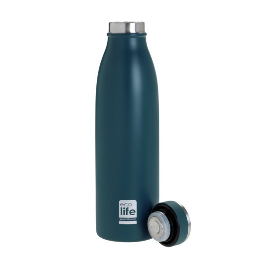 Μπουκάλι Θερμός Ανοξείδωτο 500ml Μπλε 33-BO-3037 Ecolife