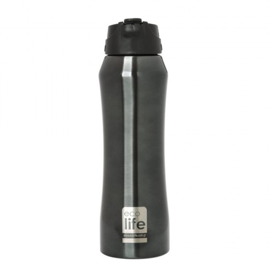 Μαύρος Θερμός 550ml Eσωτερικό καλαμάκι