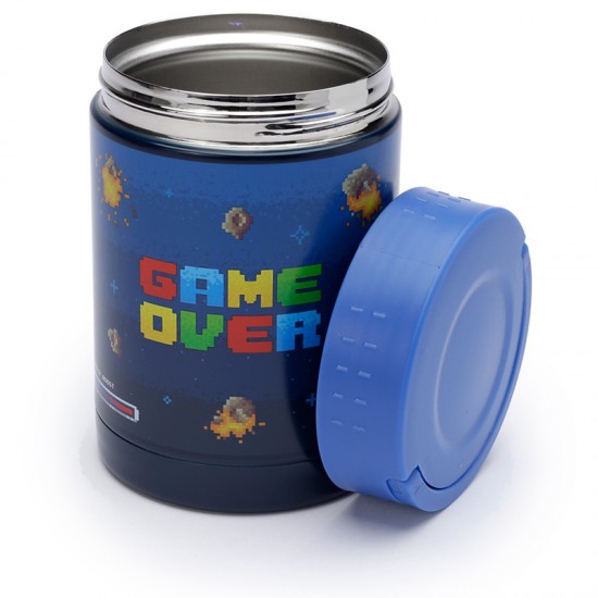 Puckator Βρεφικό Θερμός Φαγητού Game Over Ανοξείδωτο 500ml LPOT03A