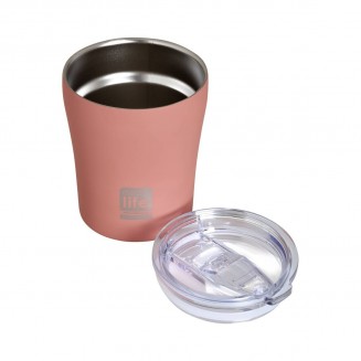 Ποτήρι Θερμός Ανοξείδωτο BPA Free 300ml Ροζ 33-BO-4117 Ecolife