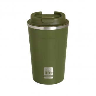 Ποτήρι Θερμός Ανοξείδωτο BPA Free 370ml Πράσινο 33-BO-4118 Ecolife