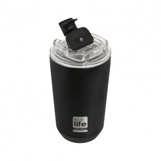 Ecolife Ποτήρι Θερμός Ανοξείδωτο BPA Free 360ml Pure Black 33-BO-4120