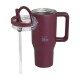 Ecolife Handled Tumbler Θερμός Ανοξείδωτο 900ml Διπλή λαβή με Καλαμάκι και Λαβή 33-BO-7070