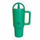Ecolife Handled Tumbler Θερμός BPA Free 900ml Green Tea με Καλαμάκι και Λαβή 33-BO-7071