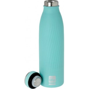 Μπουκάλι Θερμός Ανοξείδωτο BPA Free 500ml Τιρκουάζ 33-BO-3031 Ecolife