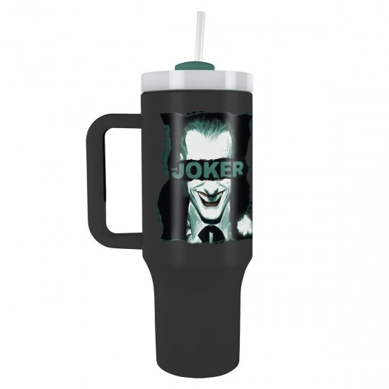 Pyramid International Joker Handled Tumbler Θερμός Ανοξείδωτο 1.2lt με Καλαμάκι και Λαβή