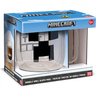 Stor Minecraft Κούπα Γυάλινη Διάφανη 290ml