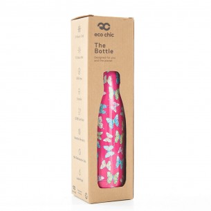 Θερμός 500ml Eco-chic Fuchsia Butterflies Thermal Bottle