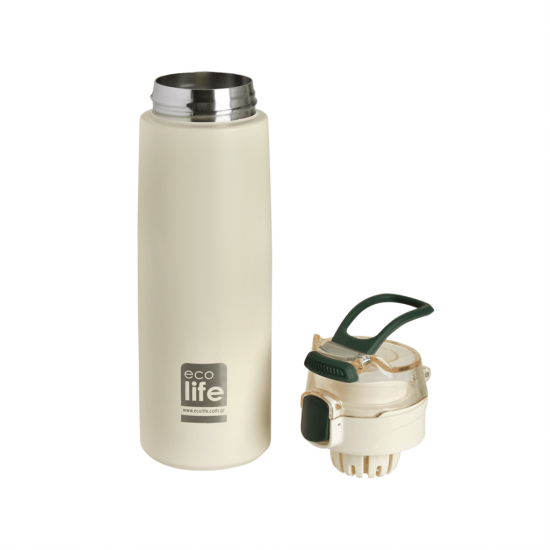 Λευκό θερμός 550ml Με infuser 33-BO-3034 Ecolife