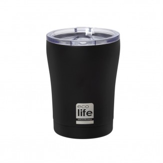 Ποτήρι Θερμός Ανοξείδωτο BPA Free Μαύρο 300ml Ecolife