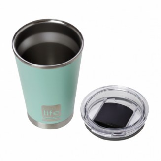 Ecolife Coffee Cup Ποτήρι Θερμός Ανοξείδωτο BPA Free 370ml Mint 33-BO-4109