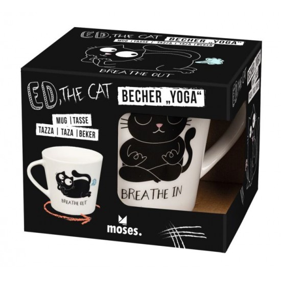 Ed the Cat Κούπα Κεραμική 420ml Yoga Moses