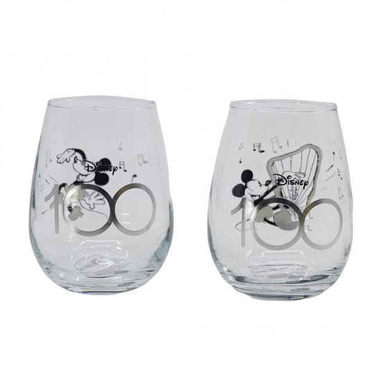 Disney 100 2 pcs 510 ml Crystal Glass Set