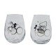 Disney 100 2 pcs 510 ml Crystal Glass Set