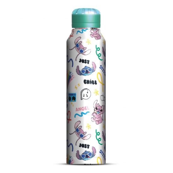 Lilo & Stitch (You ‘re my fave) Stitch & Angel Slim Metal Drinks Bottle