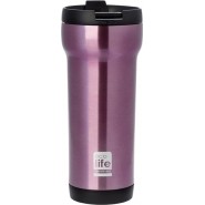 Coffee Ποτήρι Θερμός σε Μωβ χρώμα 0.42lt Ecolife