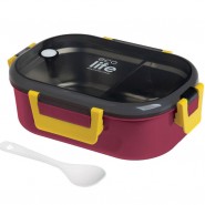 Deep Rose Φαγητοδοχείο 900ml Με Χώρισμα Ecolife