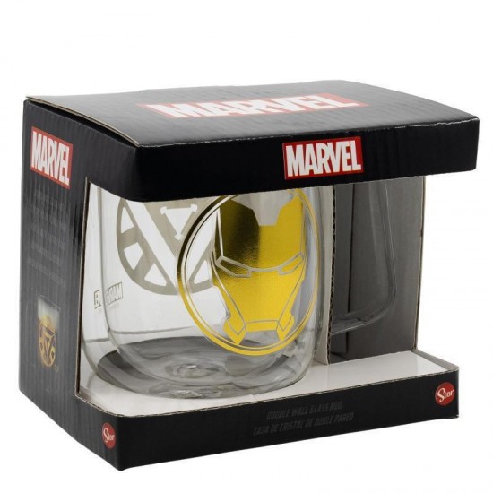 Stor Marvel Iron Man Κούπα Γυάλινη Διάφανη 290ml