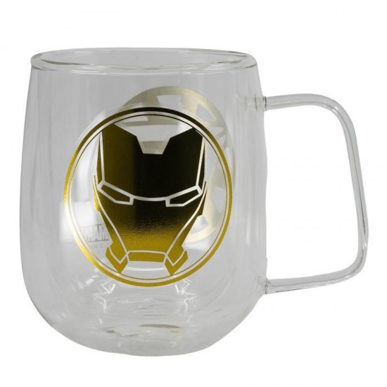 Stor Marvel Iron Man Κούπα Γυάλινη Διάφανη 290ml