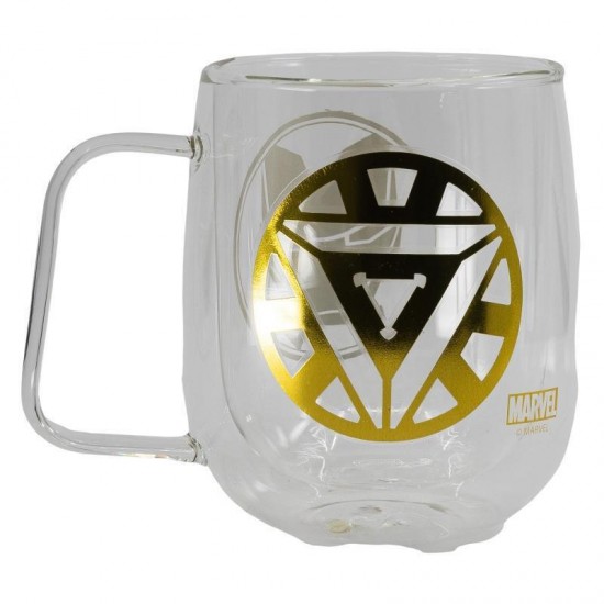 Stor Marvel Iron Man Κούπα Γυάλινη Διάφανη 290ml