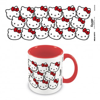 Hello Kitty Many Kittys Red Coloured Inner Pod Κούπα Pyramid 315ml