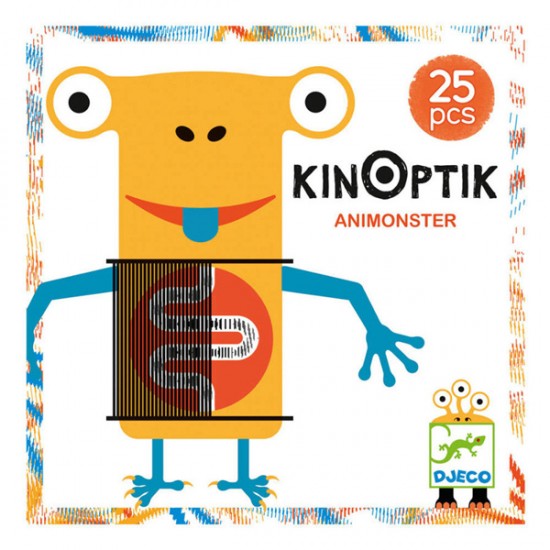 Djeco Kinoptik παζλ με μαγνήτες και εφέ κίνησης εικόνας 'τερατάκι' 25 τεμ