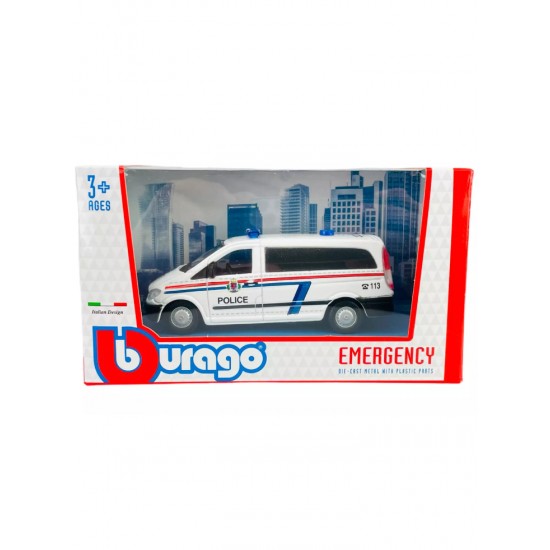 Bburago Αυτοκινητάκι Emergency Force Mercedes Benz Vito για 3+ Ετών 1/50